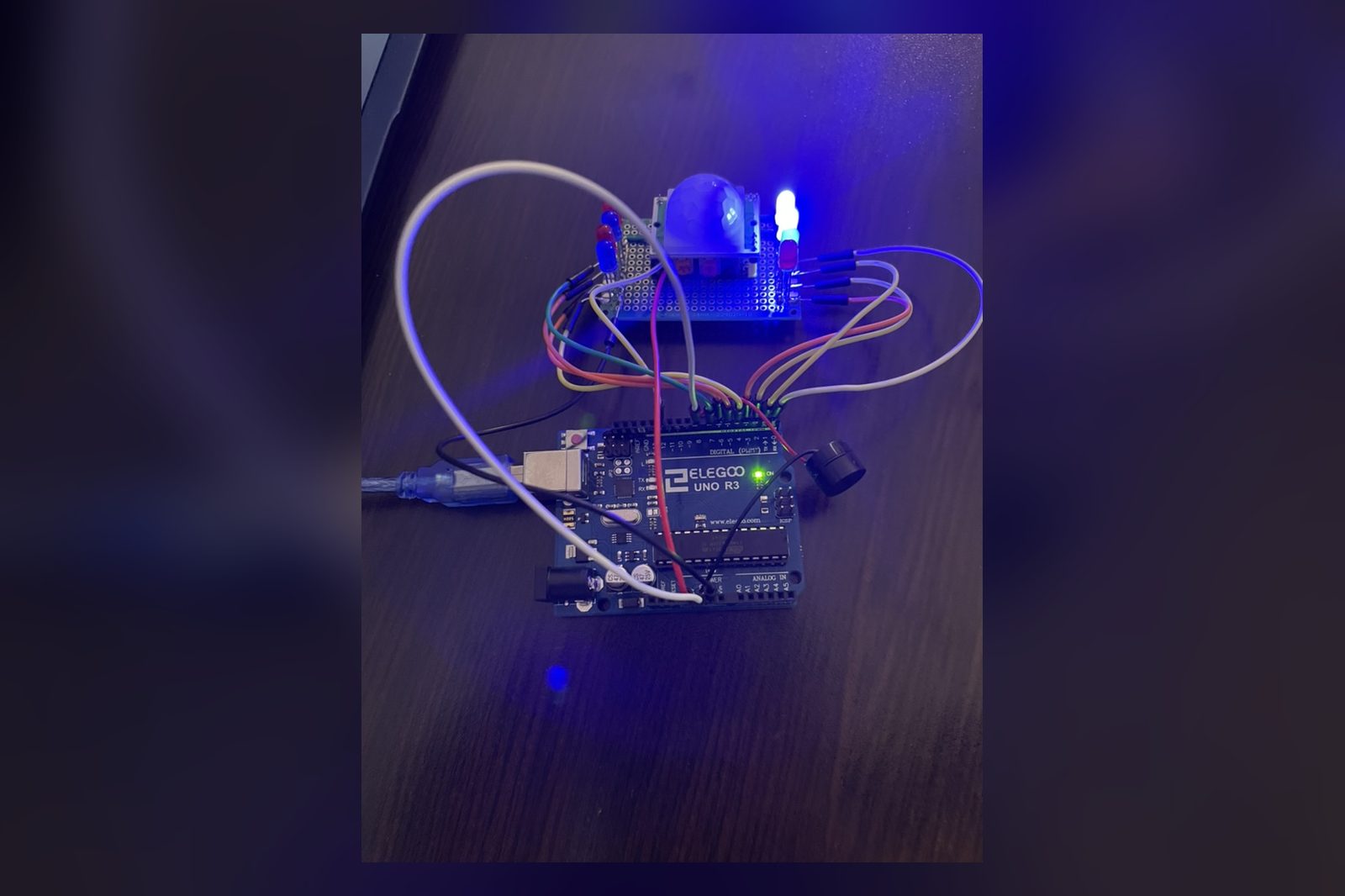 Close-up of avionics-style PCB